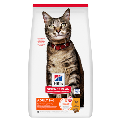 Hill's Science Plan Adult Cat Food with Chicken, 15kg