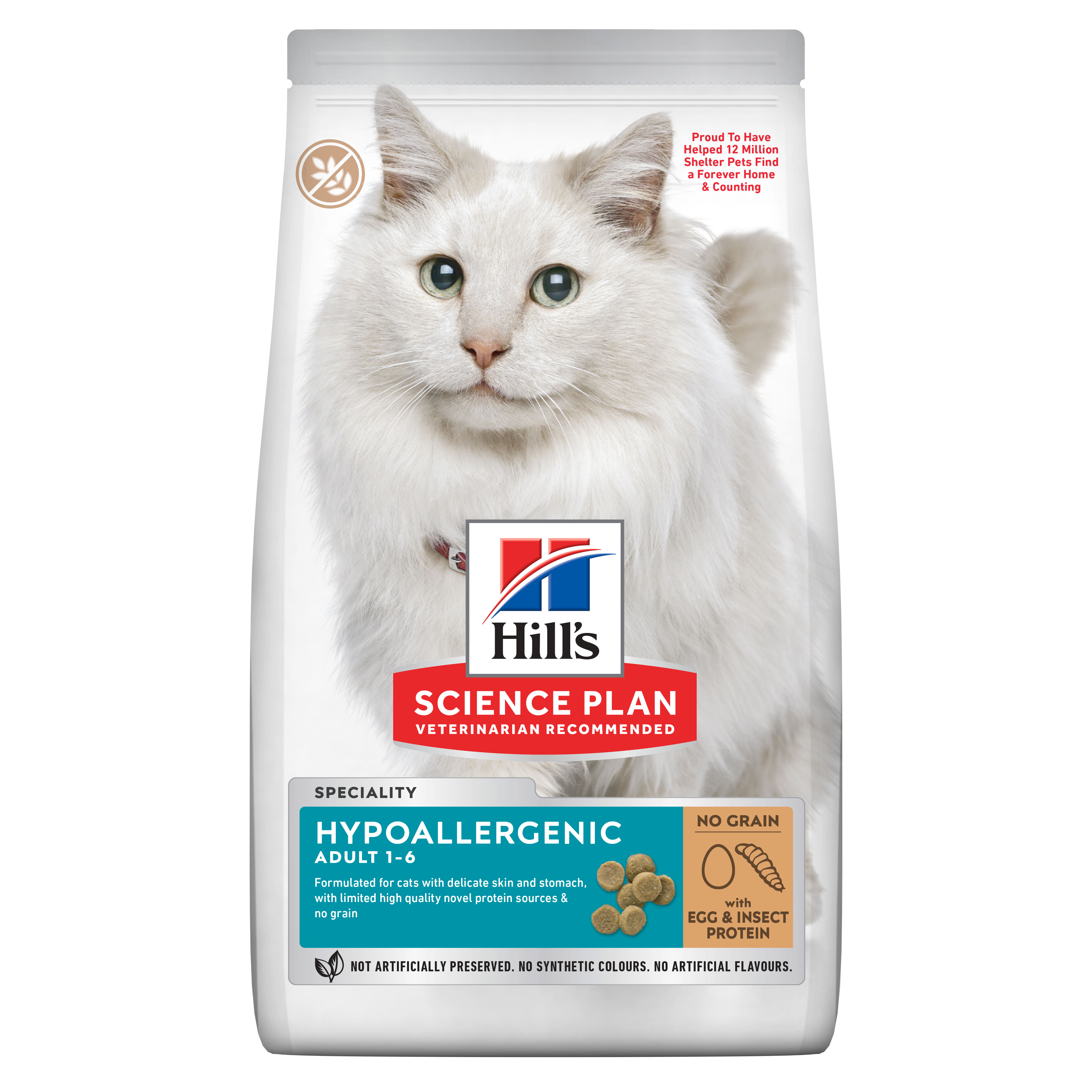 Hill's Science Plan HYPOALLERGENIC CAT FOOD with EGG & INSECT PROTEIN