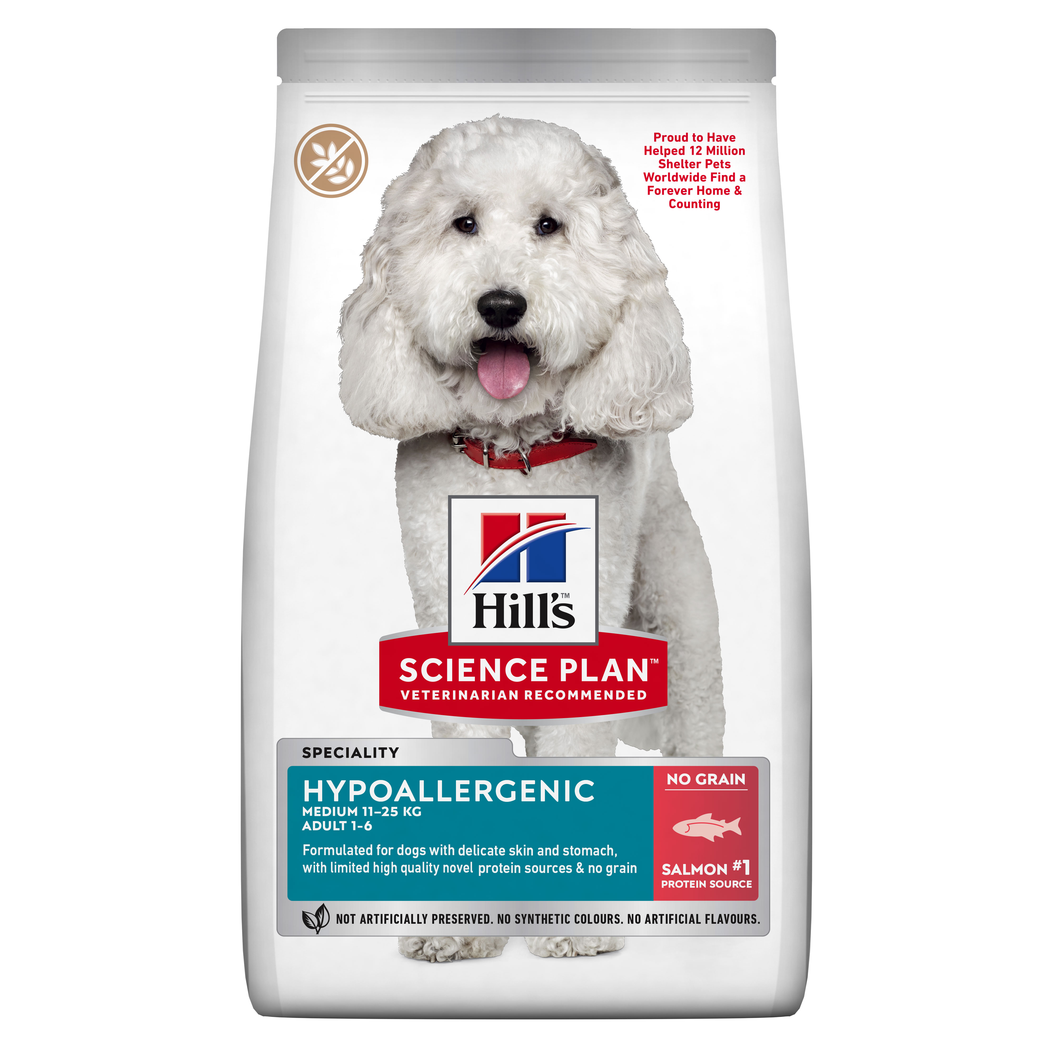 Hill's Science Plan HYPOALLERGENIC ADULT DOG FOOD with SALMON, 12kg